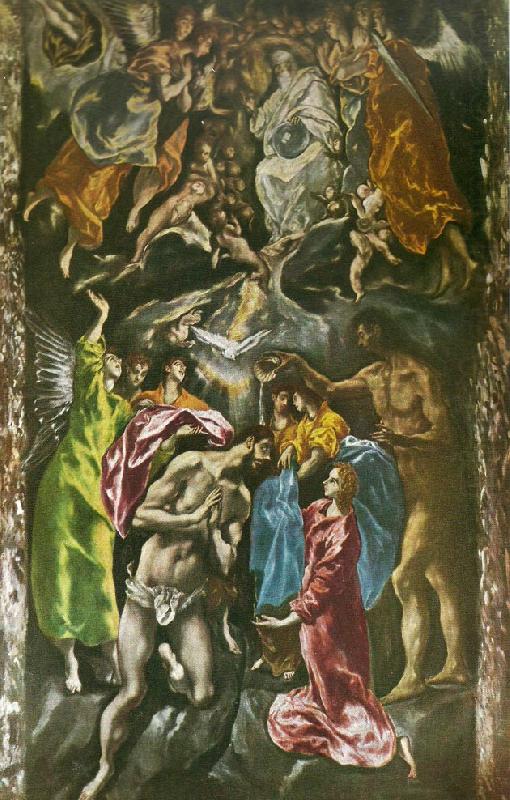 baptism of christ, El Greco